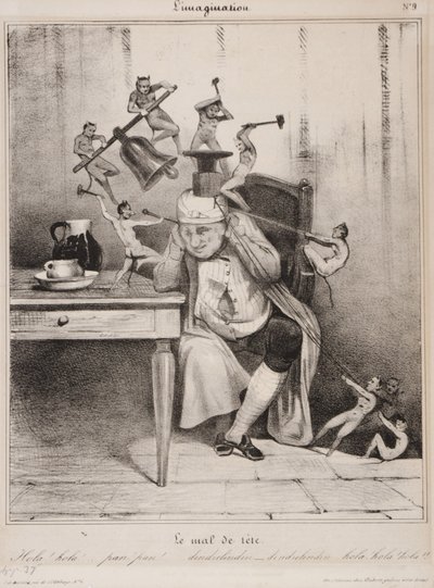 The Headache by Honoré Daumier